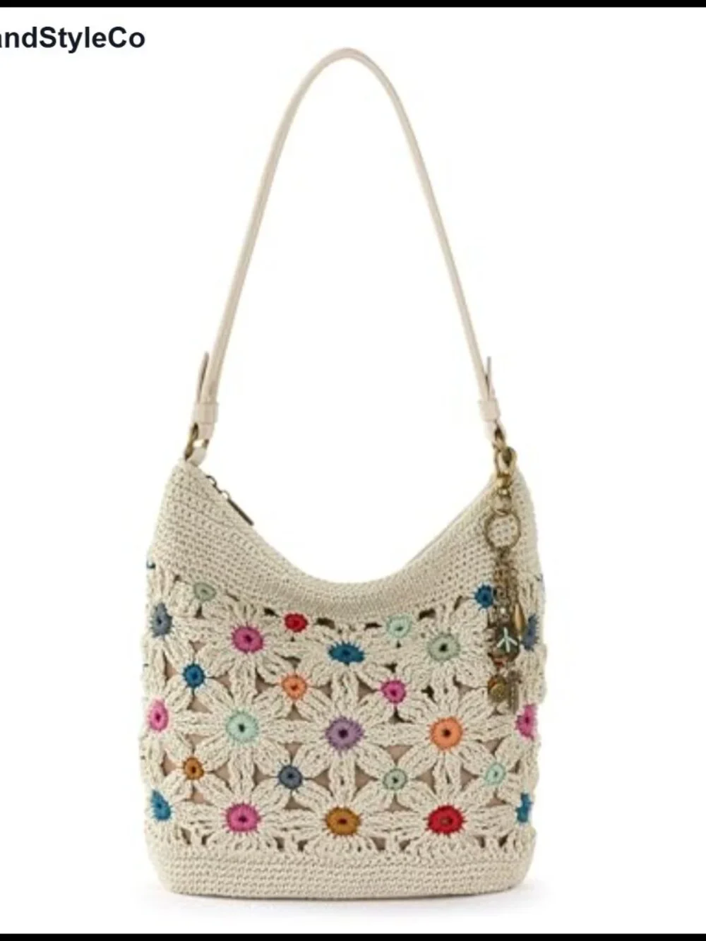 Hand Crochet Hobo Bag Women Purse Shoulder Tote Travel Handbag